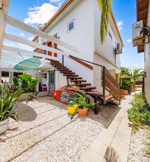 Stairs to Apt and beach utility